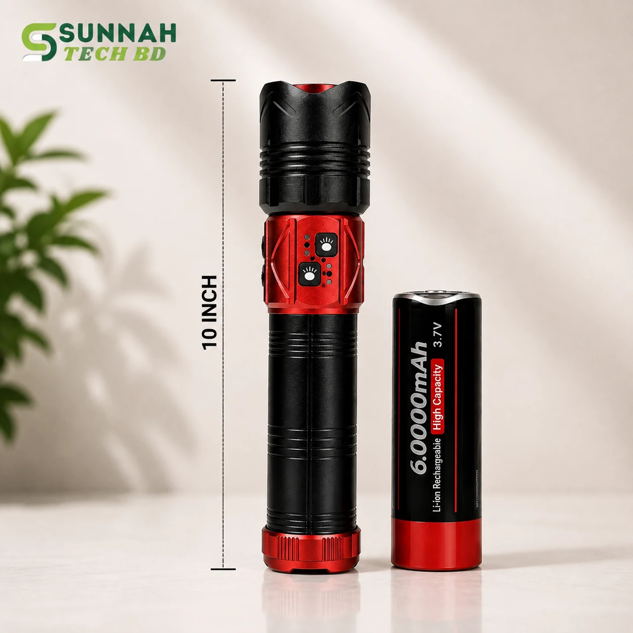 60,000 mAh Black Cobra Super Powerful Zoom Torch Light
